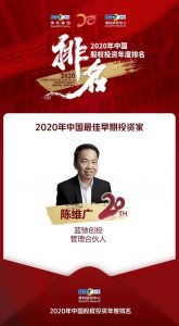 蓝驰创投获清科「2020中国早期投资机构」第一名-科记汇