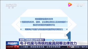 官宣!央视新闻:2021年电子档案将与传统档案具同等法律效力-科记汇