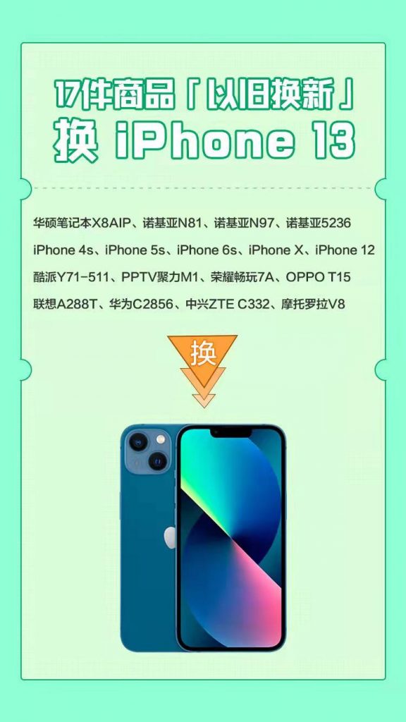 以旧换新玩出新花样:男子用诺基亚等17台废旧电子产品换1台iPhone13-科记汇